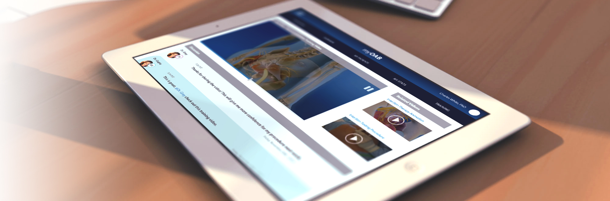 OAB Medical App — slider screen 1